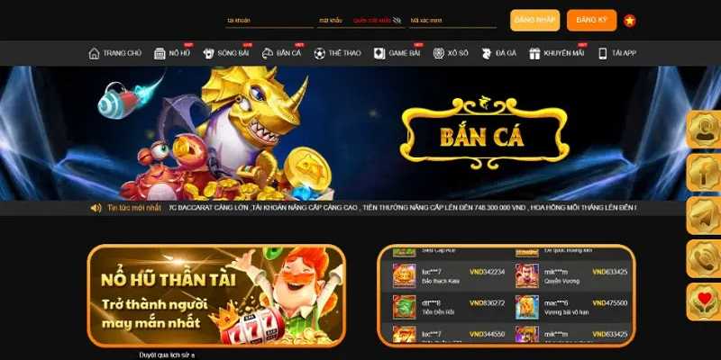 Sảnh game bắn cá dễ chơi giúp hội viên thắng lớn